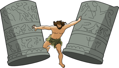 Samson Destroying Temple
