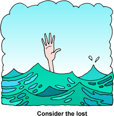 drowning person clip art
