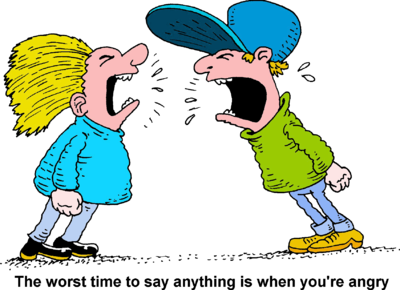 two people arguing clipart