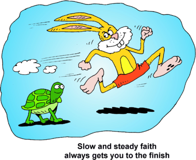 clipart hare and tortoise race