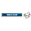 This is a graphic of a little airplane pulling a banner that reads &quot;Bible Club.&quot; We also have version that has an empty banner so you can add your own words.