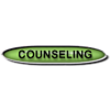 Green button with the word 'Counseling'