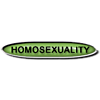 Green button with the word 'Homosexuality'