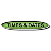 Green button with the words 'Times &amp; Dates'