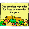 God promises to provide for those who care for the poor