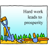 Hard work leads to prosperity