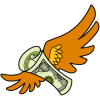 Money with wings