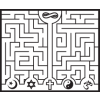 Maze showing easy path to God