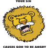 Your sin causes God to be angry