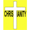 Christianity spelt with a cross for the t