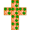 Cross with Ivy and Clover Image