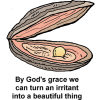 By God's grace we can turn an irritant into a beautiful thing