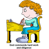 God commends hard work and diligence