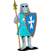 Knight with spear and sheild