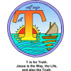 This is a drawing of the letter &quot;T&quot; with the words, &quot;T is for Truth. Jesus is the Way, the Life, and also the Truth.&quot; It's in the Bible Alphabet series. Great for young kids!