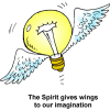 The Spirit gives wings to our imagination