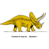 Triceratops - Created on day six - Genesis 1