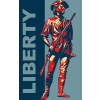 Patriot with the words &quot;LIBERTY&quot;
