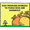 God promises increase to those who are generous