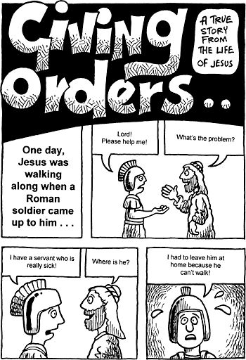 Sunday School Activity Sheet: Giving Orders ( 1 of 2 )