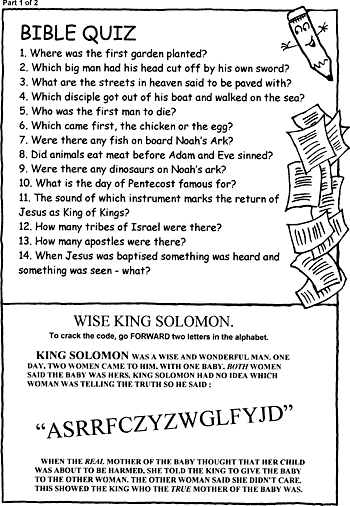 bible quiz for kids