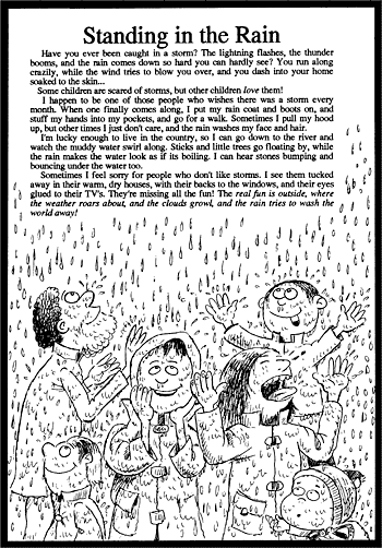 Sunday School Activity Sheet: Standing in the Rain