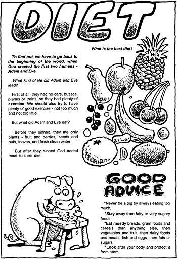 Sunday School Activity Sheet: Diet