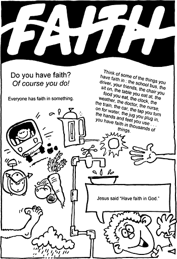 Sunday School Activity Sheet: Faith
