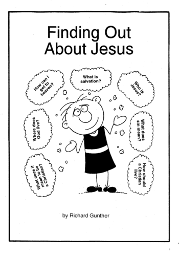 Sunday School Activity Sheet: Finding Out About Jesus