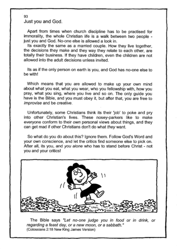 Sunday School Activity Sheet: 093 - You and God