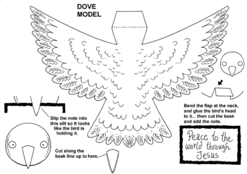 Sunday School Activity Sheet: Dove