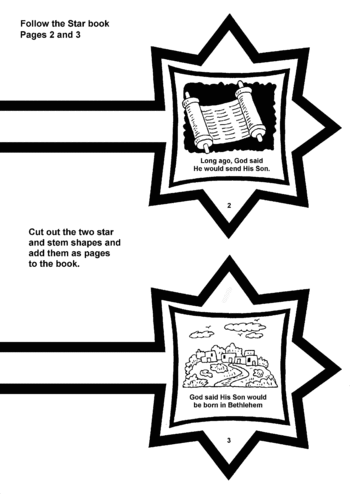 Sunday School Activity Sheet: Star Book 2