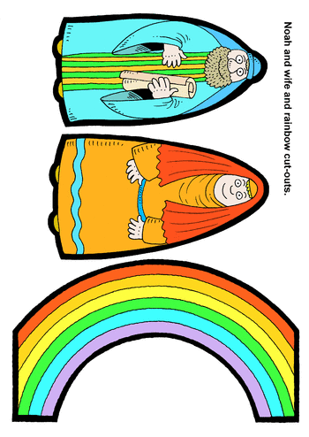 Sunday School Activity Sheet: #3 - Noah Craft - color