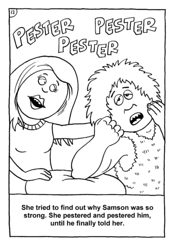 Sunday School Activity Sheet: Samson 12
