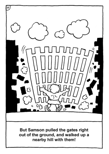 Sunday School Activity Sheet: Samson 10