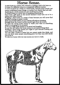 Print-Ready Handout: Horse sense