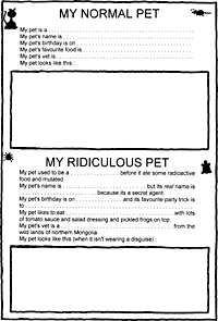 Print-Ready Handout: My Pets