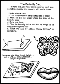Print-Ready Handout: Butterfly card