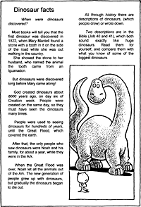 Print-Ready Handout: Dinosaur Facts 4