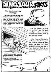 Print-Ready Handout: Dinosaur Facts