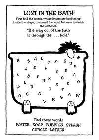 Print-Ready Handout: Lost in the Bath!