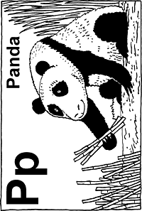Print-Ready Handout: P - Panda