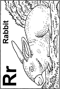 Print-Ready Handout: R - Rabbit