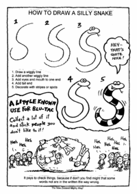 Print-Ready Handout: Draw a Snake