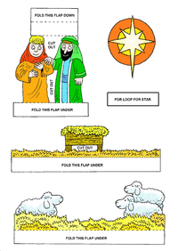 Print-Ready Handout: Manger Craft - foreground - color