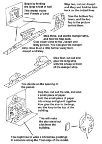 Print-Ready Handout: Manger Craft - Instructions