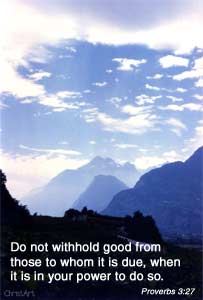 Don't withhold good